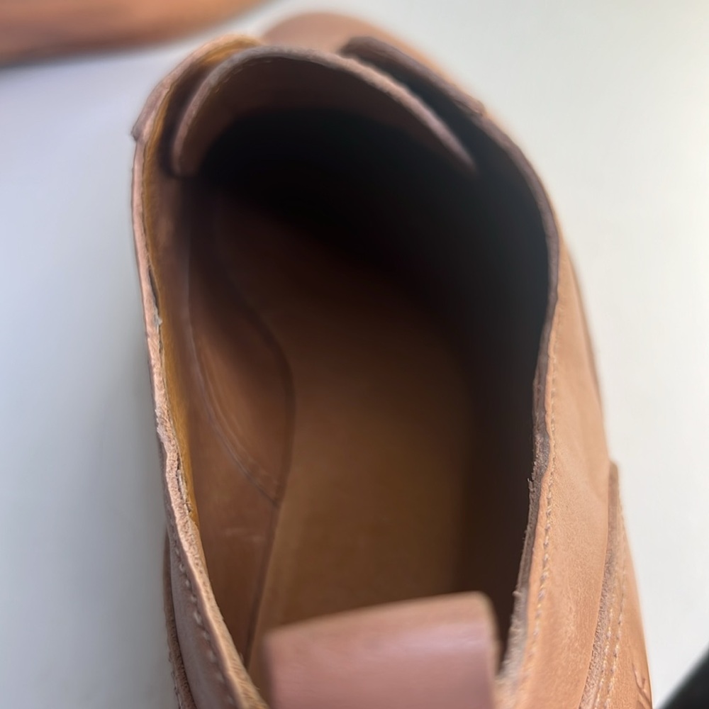 Frye Grace CVO Slip on Oxfords Womens Size 10 M Pale Blush Leather Casual Shoes - Picture 8 of 11